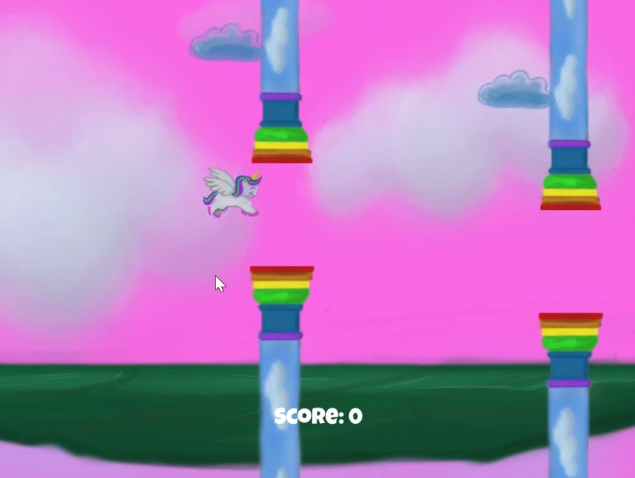 Flappy Rainbow Unicorn