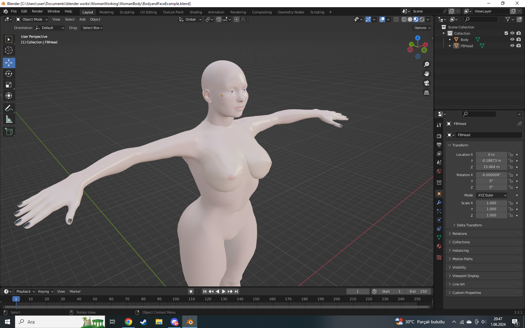 Thick Naked Woman by AresWorld Entertainment