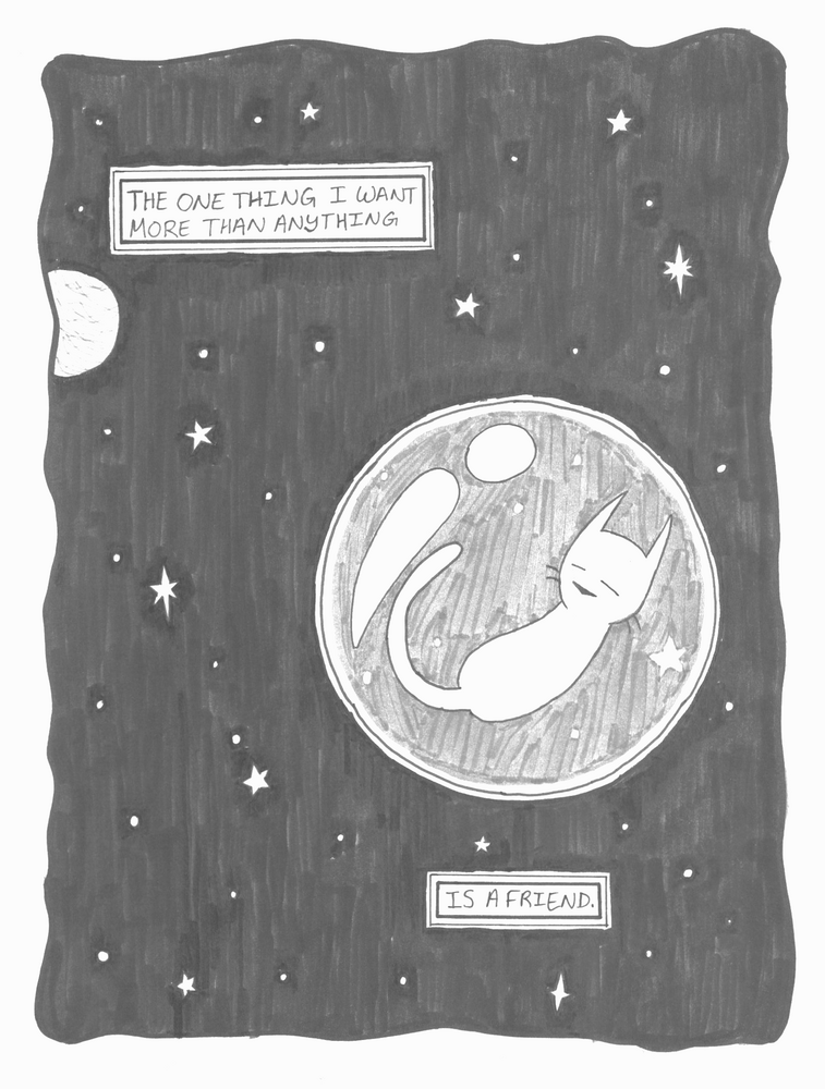 Space Bubble Cat by Emma Dee