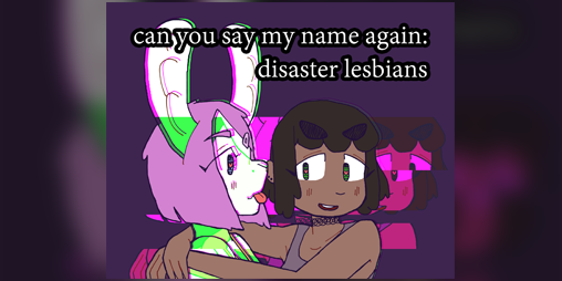 Cover image for disaster lesbians