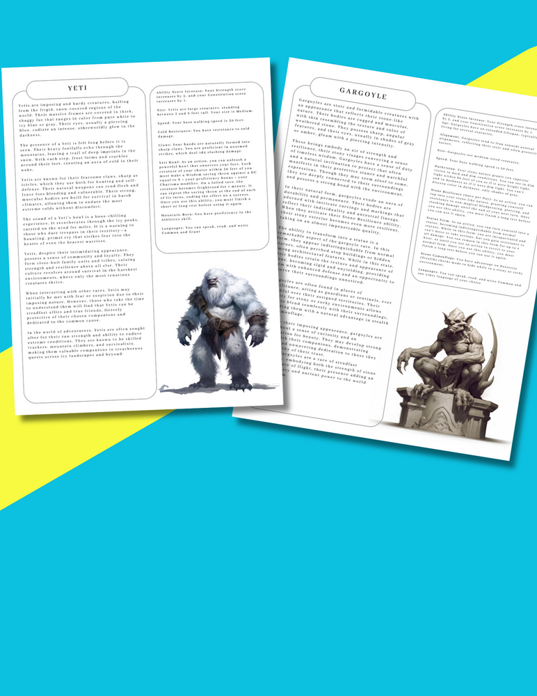 20 Custom D&D 5e Races by GMsAssistant