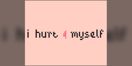 Cover image for i hurt myself