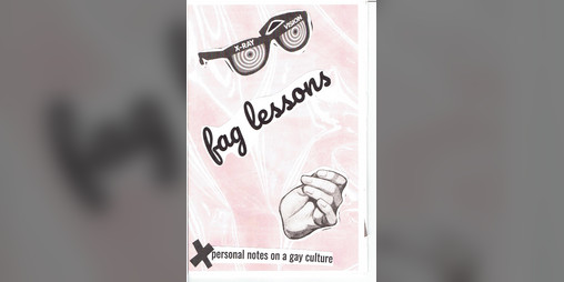 Cover image for f@g lessons: personal notes on a gay culture