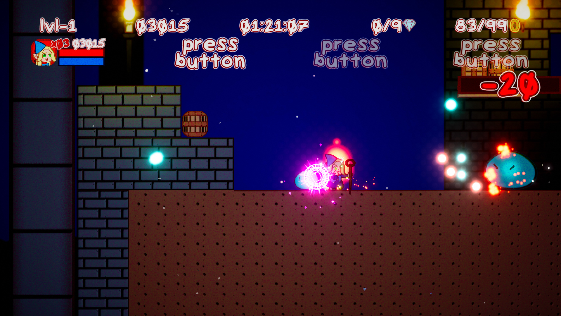 Screenshot 3 for gnome x gnome - dungeon x platformer ultimate challenge