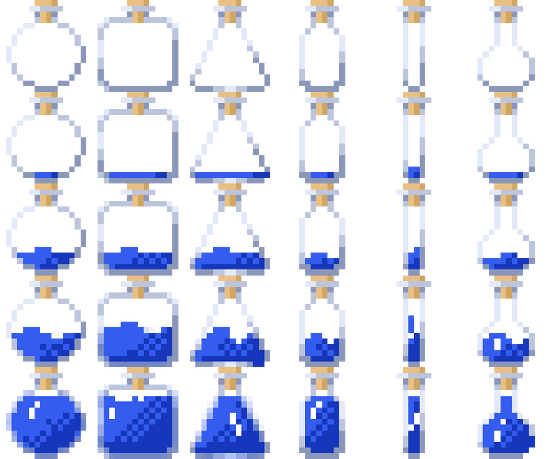 Pixel Art Potions Pack by Gelidus Canimons