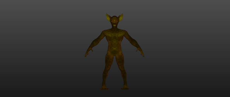Gremlin 3D Low Poly Rigged Model by Everret