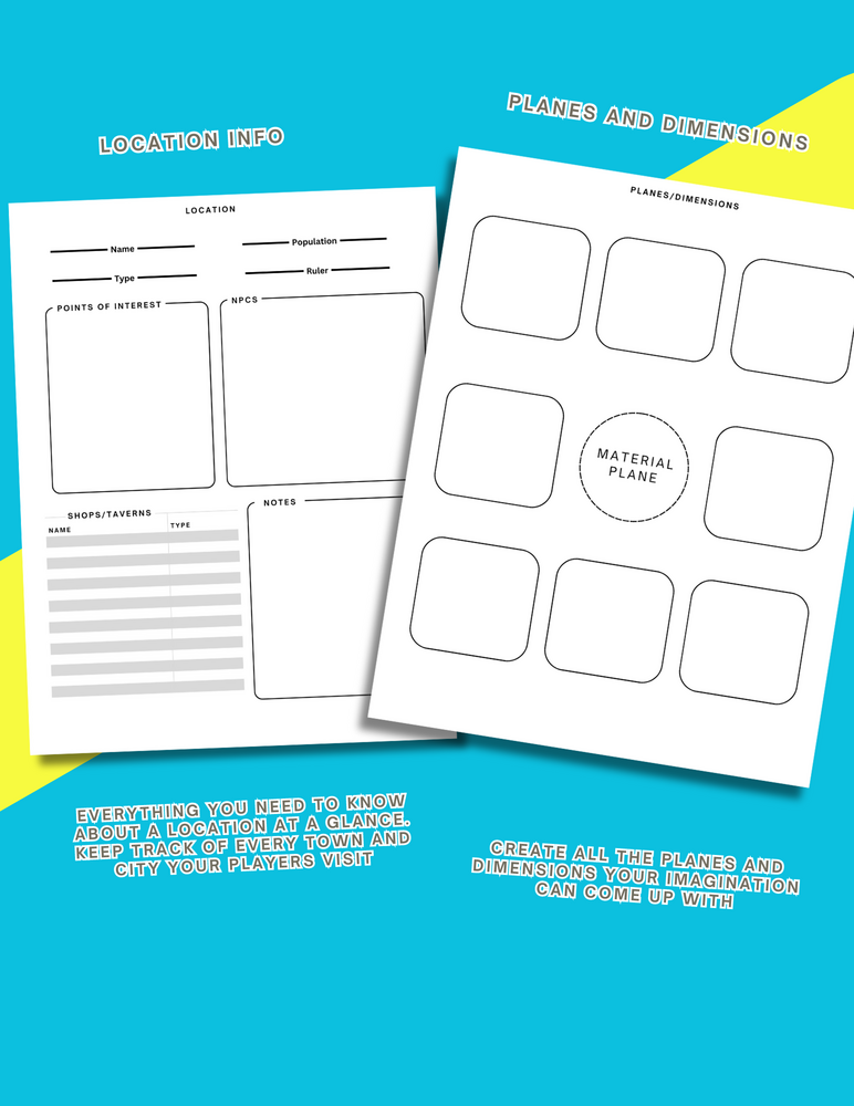 World Building Template.pdf DM Worldbuilding Bundle - 12 Unique Templates by GMsAssistant