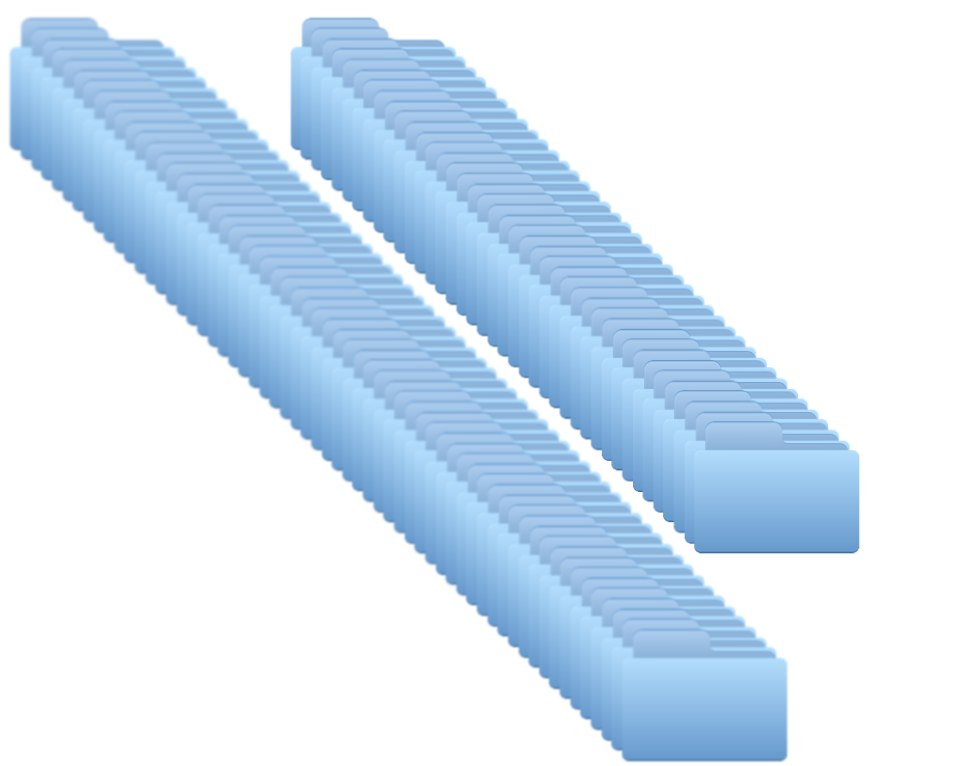 Cover image for 100 Empty Folders (Except One Isn't)