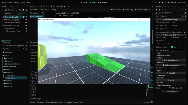 Basic FPS Controller by StayAtHomeDev