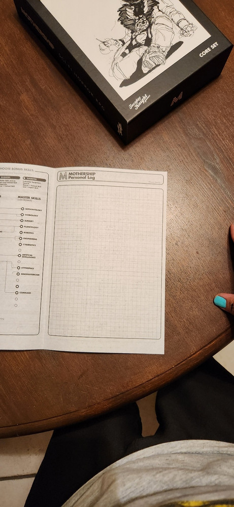 Mothership 1e Booklet Character Sheet by alexcamacho9275