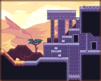 Pixel Art - Desert Side-Scroller Tileset by Raou