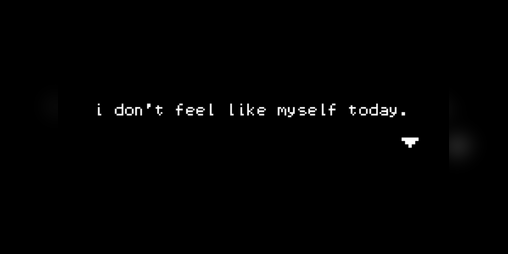 Cover image for i don't feel like myself today.