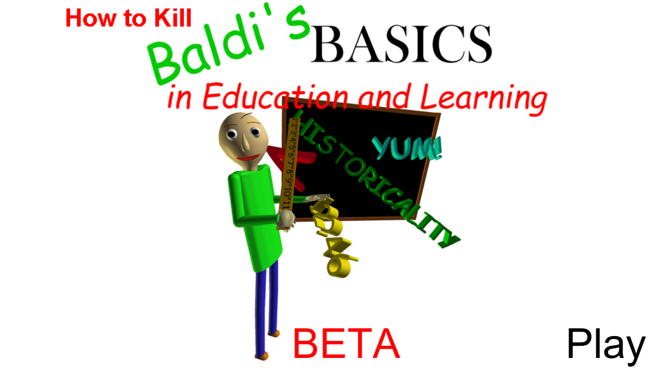 How To Kill Baldi S Basics In Education And Learning By Mondalongas - how to build roblox studios baldi