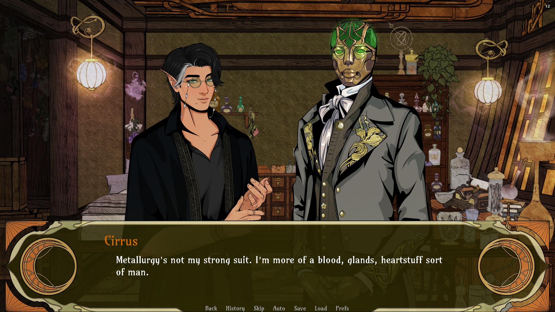 Screenshot 4 for Carpathian Skies (a visual novel)