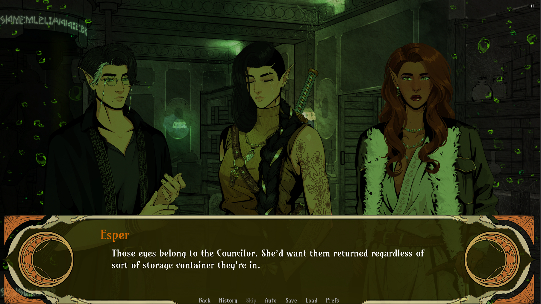 Screenshot 3 for Carpathian Skies (a visual novel)