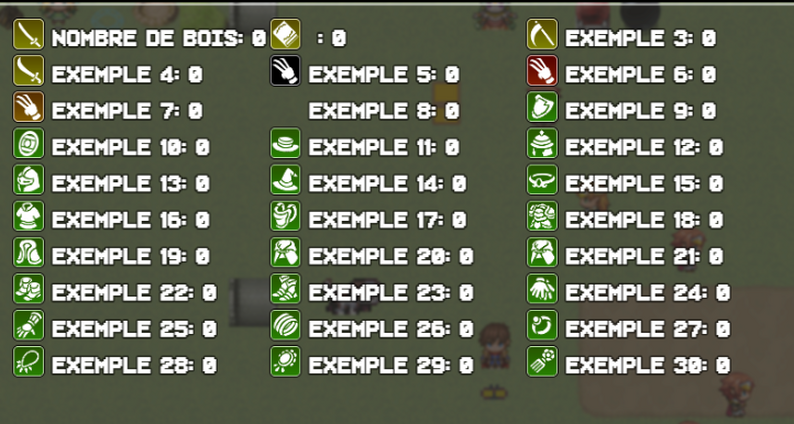 Plugin Variable menu RPG MAKER MV by BahamutChaos