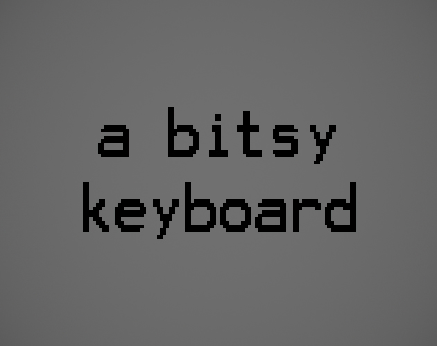 Cover image for a bitsy keyboard