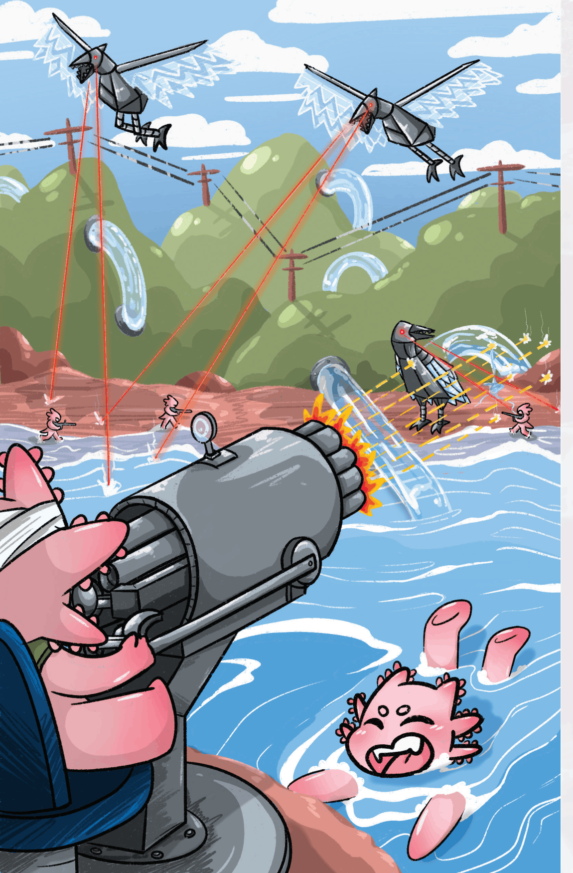 Screenshot 2 for Axolotl with a Gun