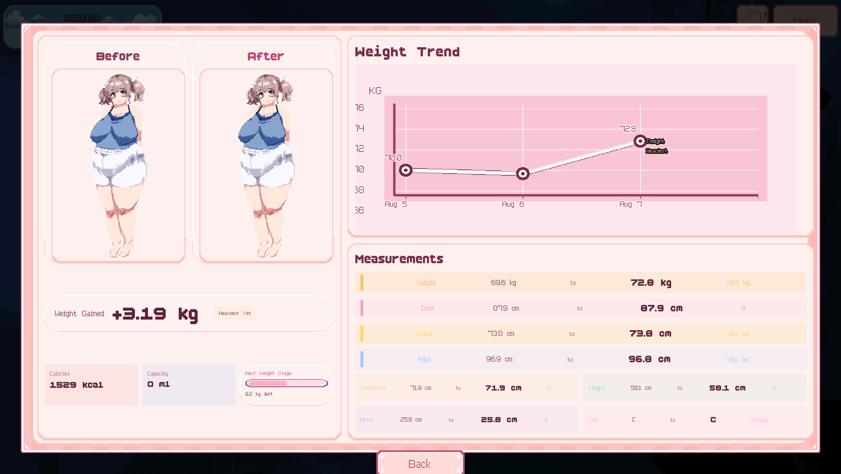 Screenshot 7 for Indulgences: A Weight Gain Dating Sim (Version 0.9 Public Release)
