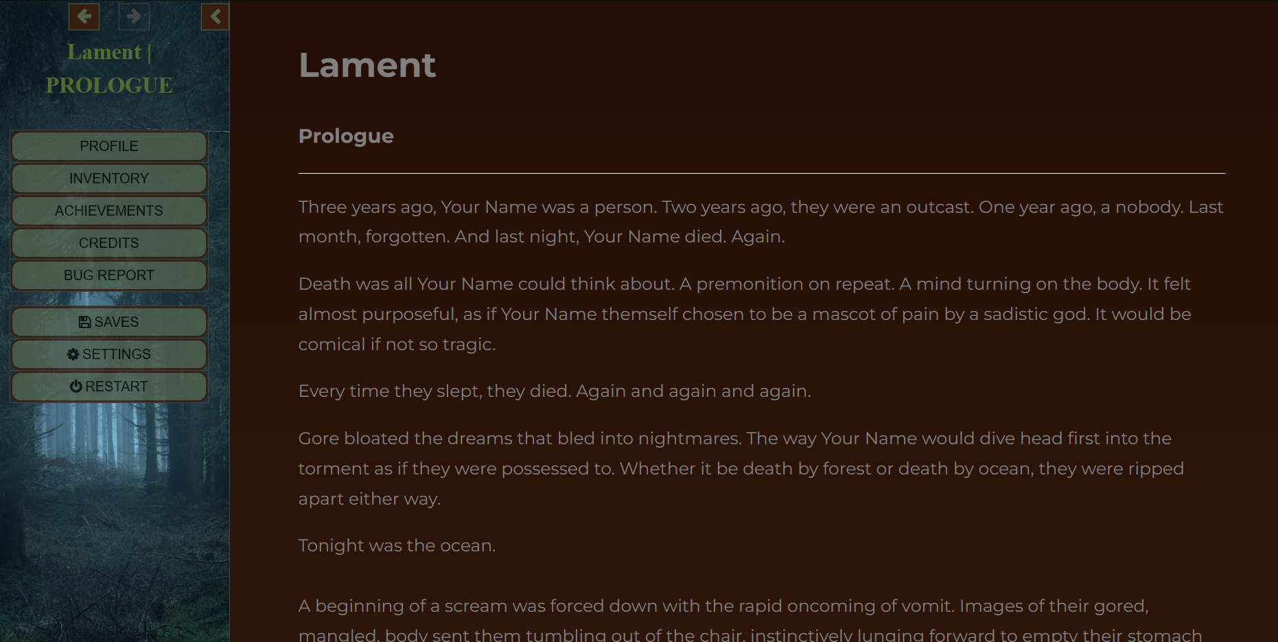 Screenshot 2 for Lament Prologue