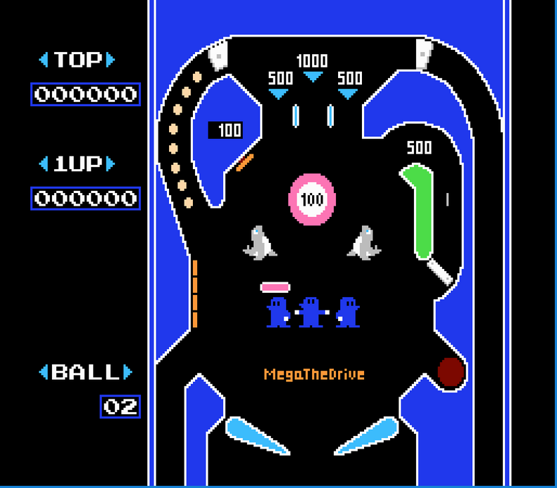 (NES ROM) Pinball Mega Edition by MegaTheDrive