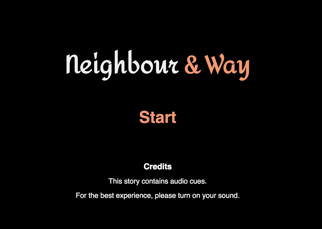 Cover image for Neighbour and Way