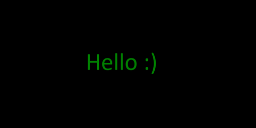 Cover image for Hello :)