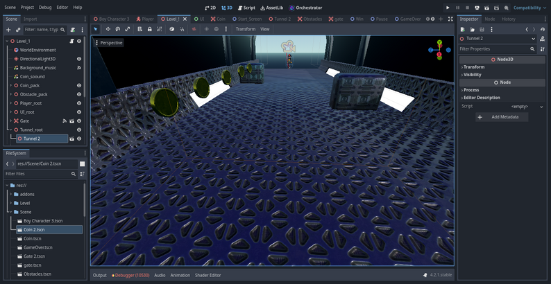 3d Runner Game Demo - Godot 4.2 Visual Scripting by Visual Coding Hub