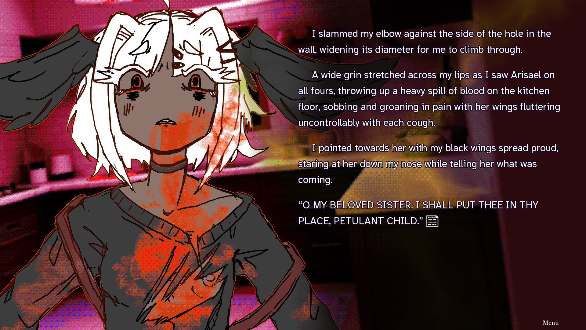 DIVINE DESPAIR DEVIANCE by nadia nova for menhera vn jam - itch.io