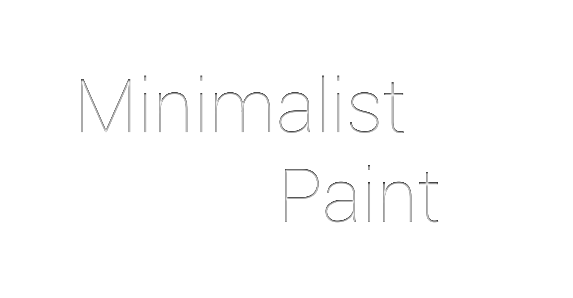 Minimalist Paint