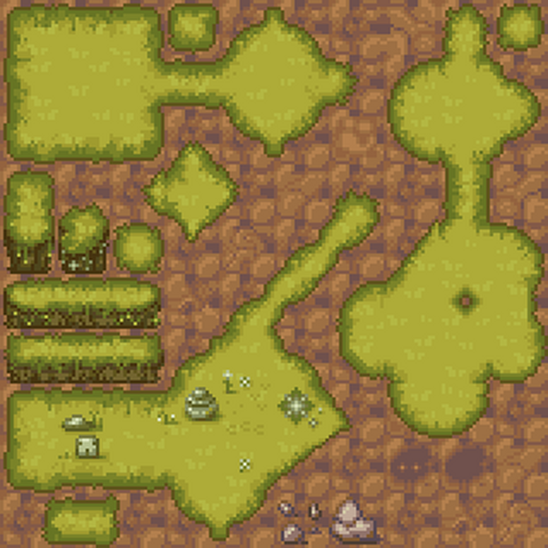 'Touchable Grass' - RPG Tileset [16X16] by SaxonArts