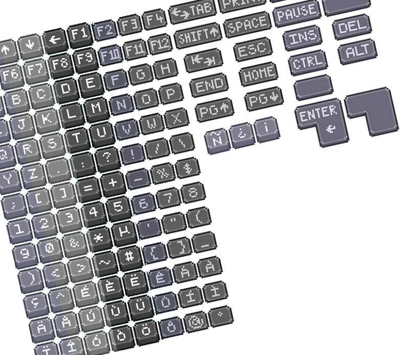 Keyboard Pixel Art by Ävos Grosimbourg