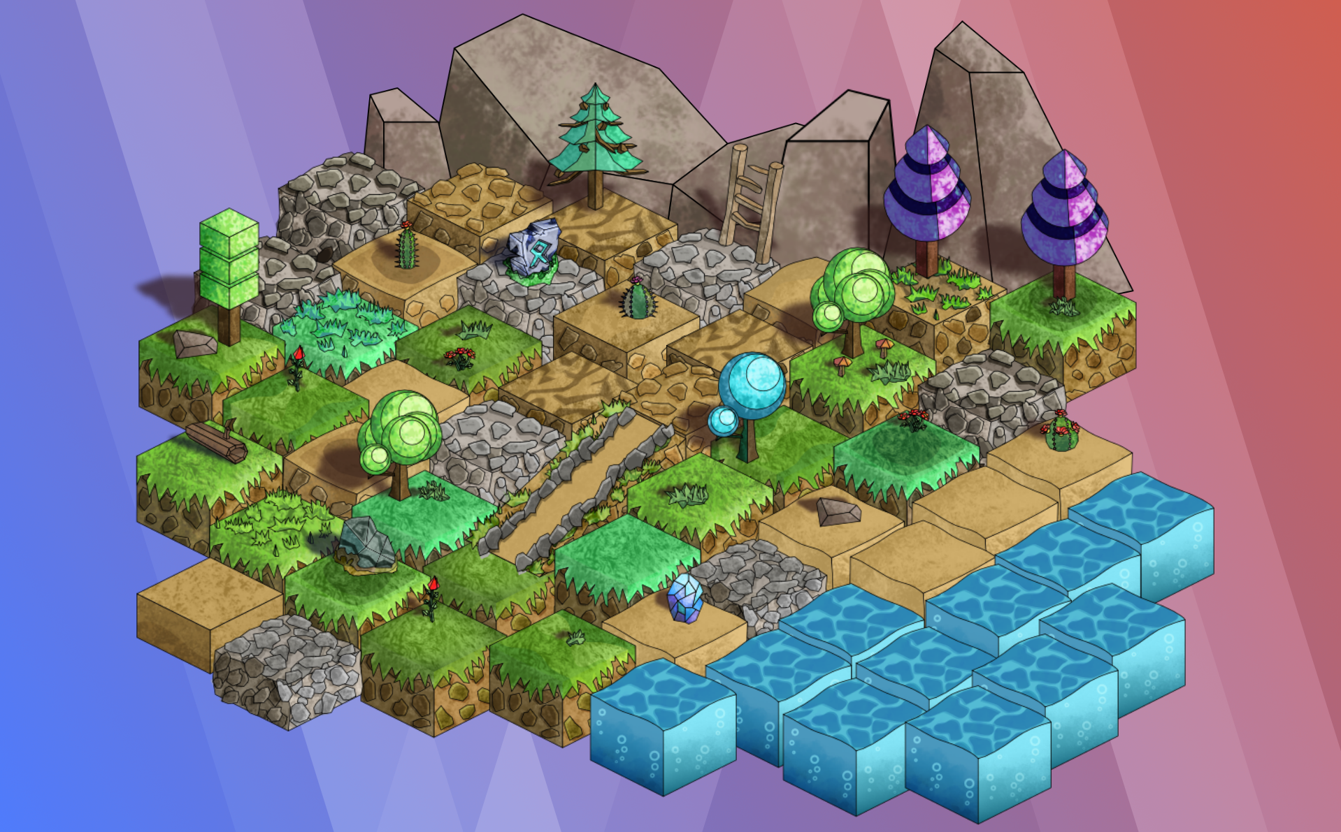 2D Isometric Starter Style Plus Kit +.svg by Cryptogene