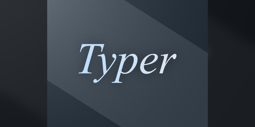 Cover image for Typer