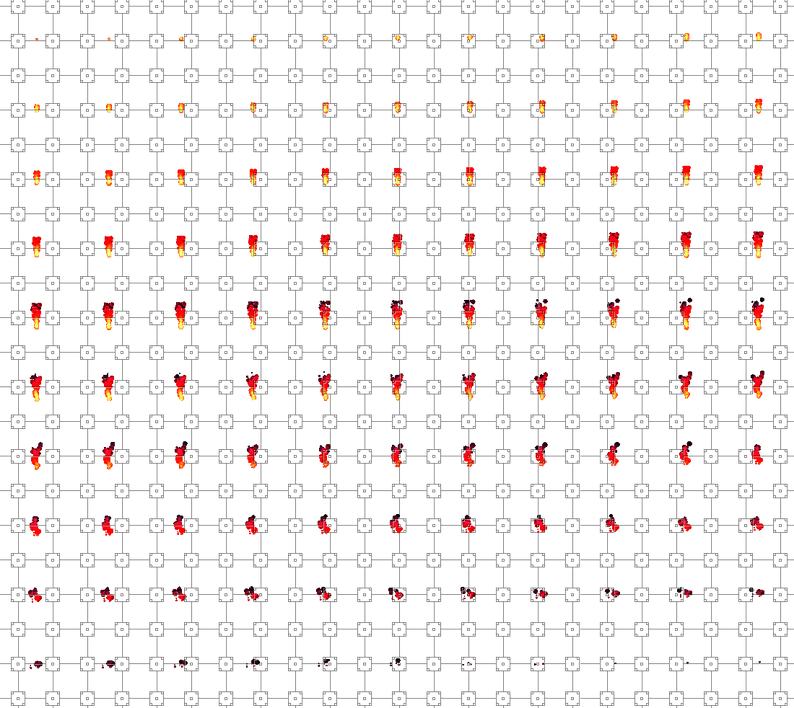 Pixel fire particles by Erien