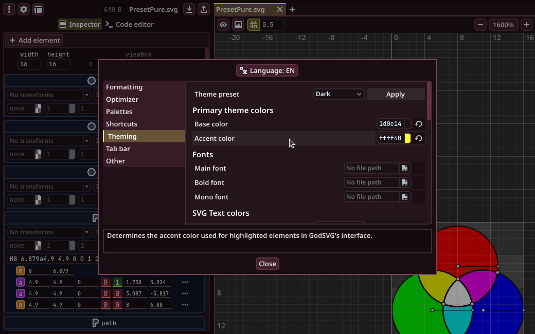 Screenshot 5 for GodSVG
