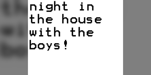 Cover image for night in the house with the boys