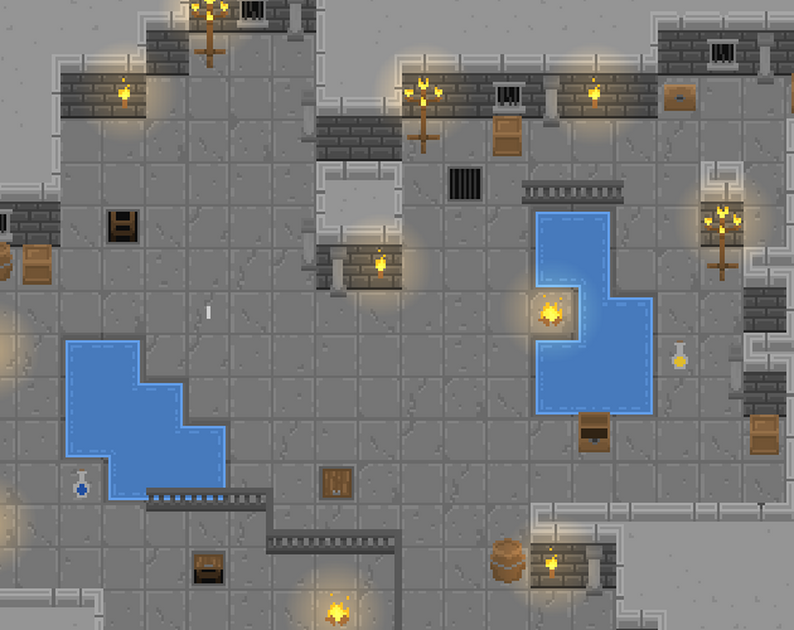 Dungeon - Pixel 16x16 Top Down Tileset by lexyshmexy