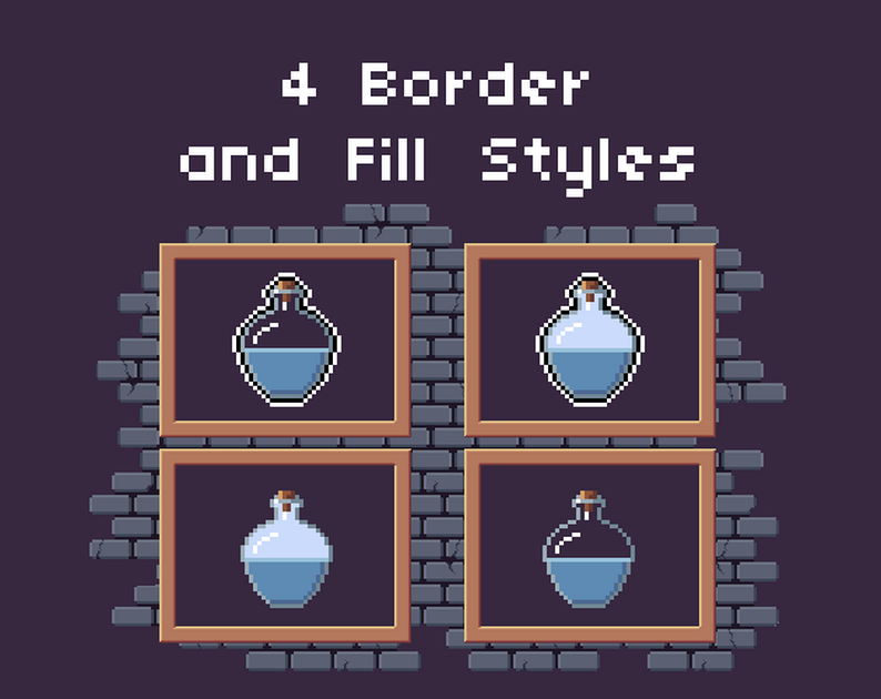 FREE Potions Assets Pack - 32x32 by MODNÍFICO