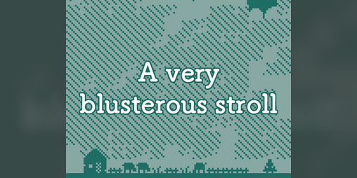 Cover image for A very blusterous stroll
