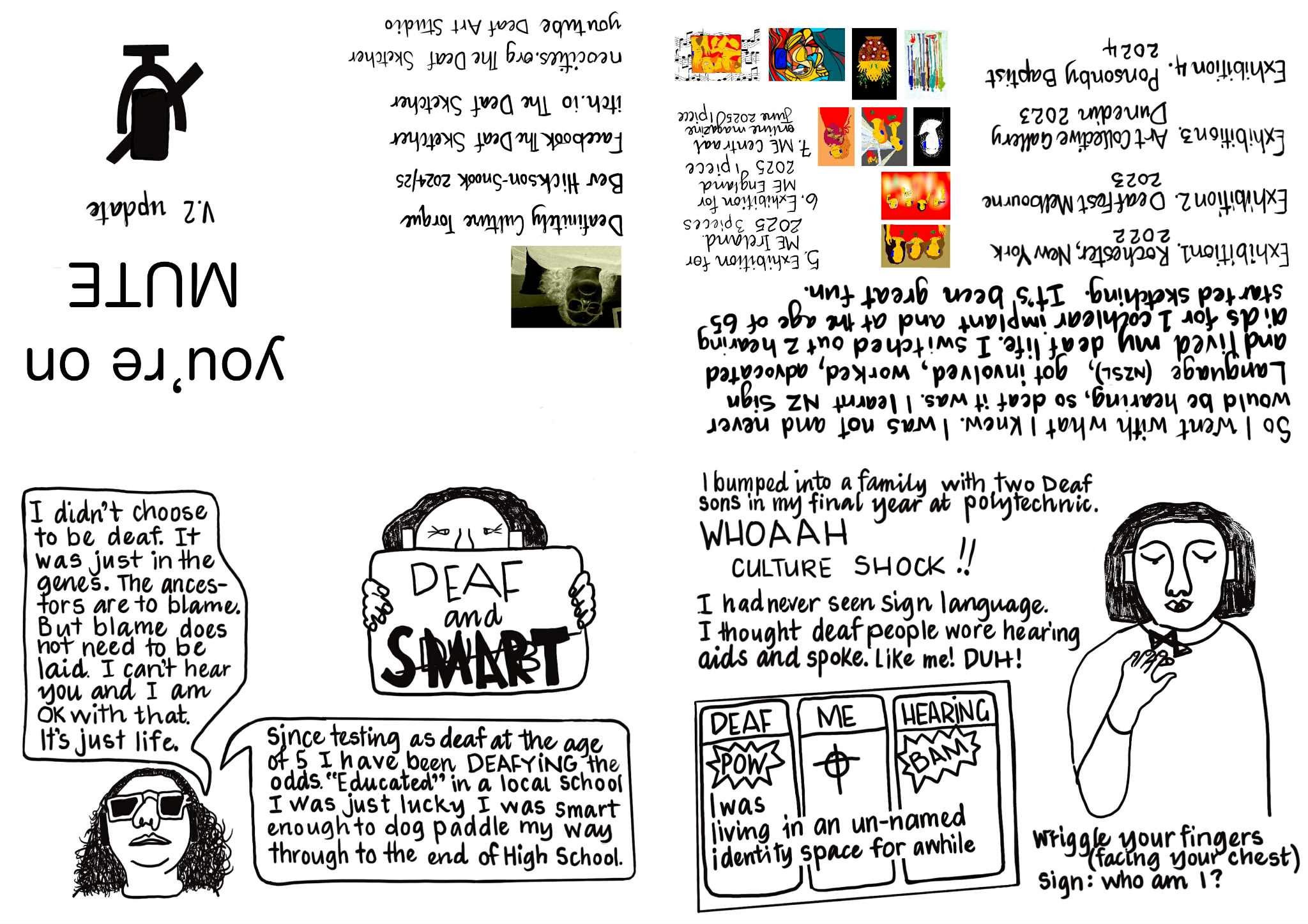 Screenshot 2 for You're on mute. My perzine about being Deaf.