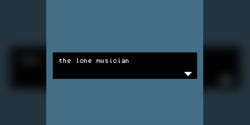 Cover image for the lone musician