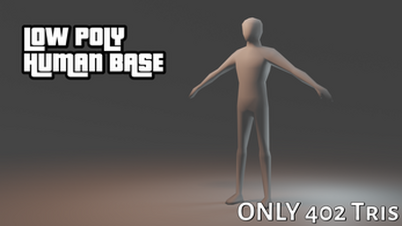 Low Poly Human Mesh - Rigged by Enigma Game Dev