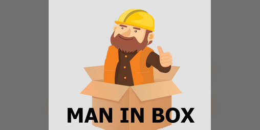 Cover image for Man in box