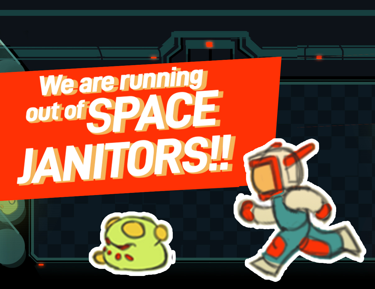 Cover image for We are running out of Space Janitors