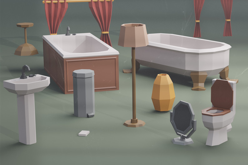 Low Poly Interior Pack by Eldamar Studio