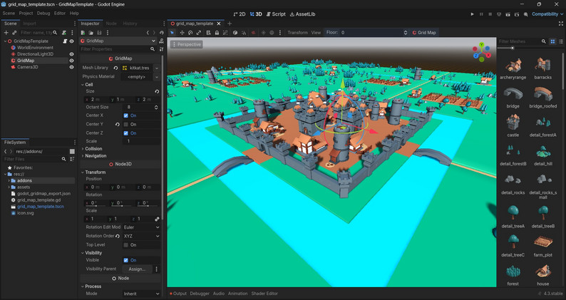 libGDX GridMap - Demo by Antz