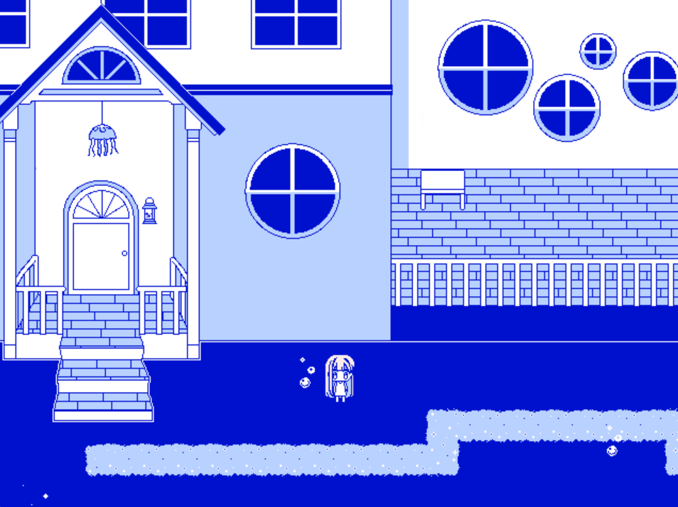 Screenshot 4 for 「drowning in a sea of blue」