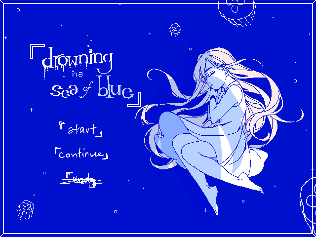 Screenshot 2 for 「drowning in a sea of blue」