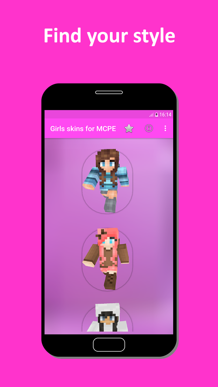 Girls skins for MCPE by ALX Software Development